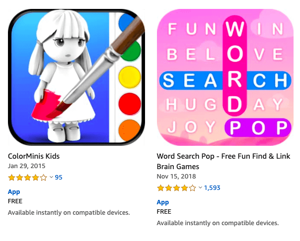 Free Offline Kids Games in Amazon